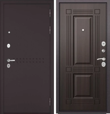 Дверь Бульдорс TRUST - MASS - M/Р БУКЛЕ шоколад R-4