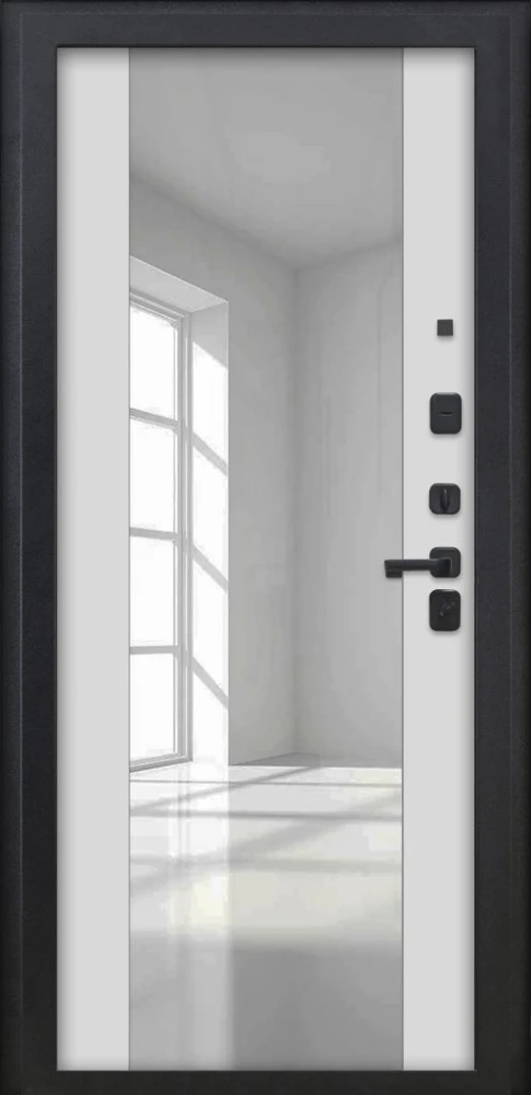 Входная дверь ДвериПРО Модель Л-48 ФЛЗ -1 Белый матовый DPRO228014 внутренняя сторона