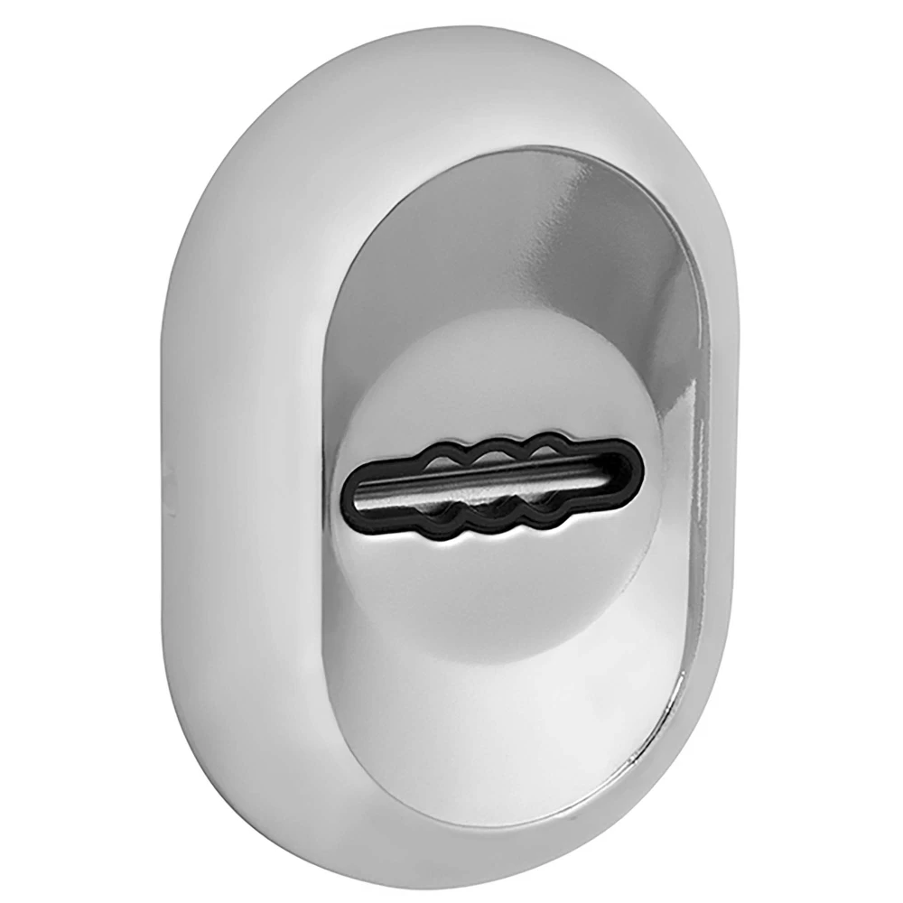 Фото Накладка на сувальдный замок ESC.S-auto/CRE/OV.13 (ESC-13S) с автомат. шторками CP хром