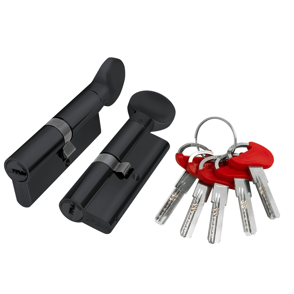 Фото Цилиндровый механизм (D-PRO502/60) D-PRO5002Knob60(25+10+25) BL черный 5Key