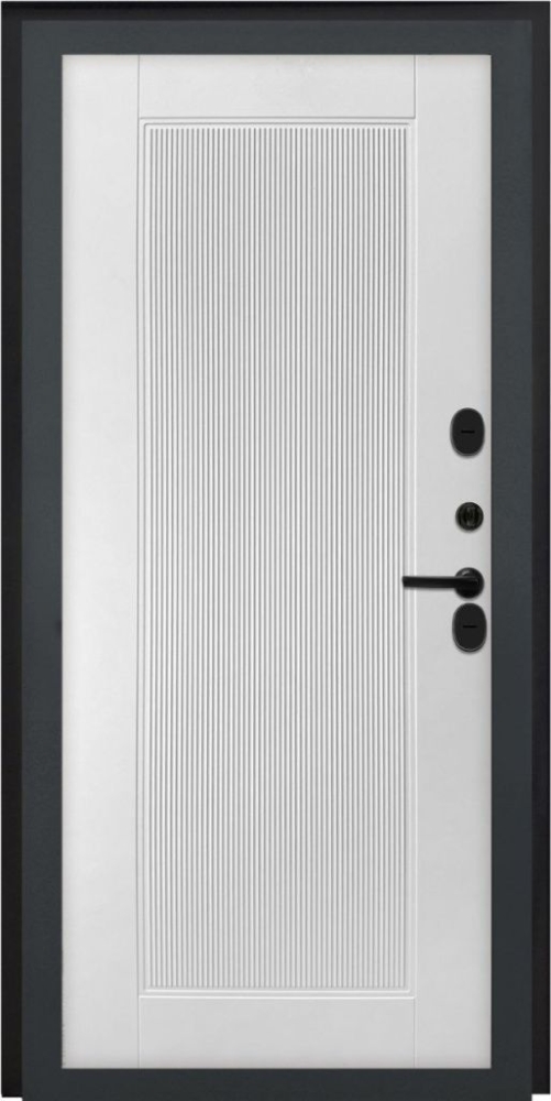 Входная дверь ДвериПРО Модель L-48 ПВХ 10мм Астрод Velutto Bianco DPRO195689 внутренняя сторона